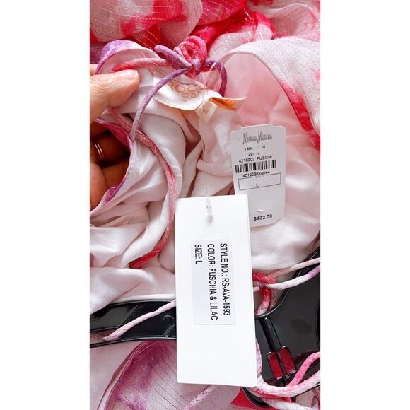 Rococo Sand Ava Maxi Dress in Fuchsia & Lilac Large - Picture 11 of 11